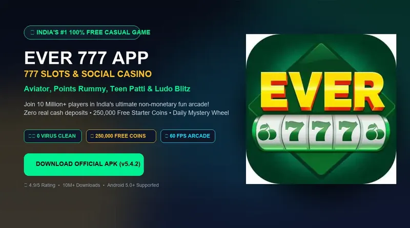 Ever 777 Official Gaming Banner